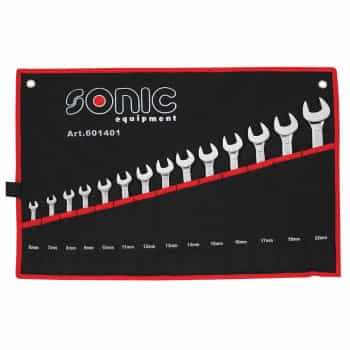 Ring spanner set in case 14 pcs.