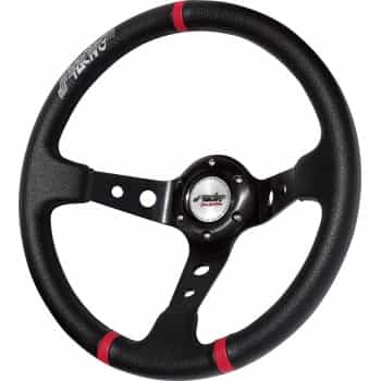 Simoni Racing Sports Handle Gravel 350mm - Black Eco-Leather (Deep Dish)