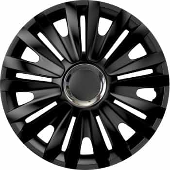 4-Piece Hubcaps Royal RC Black 15 inch