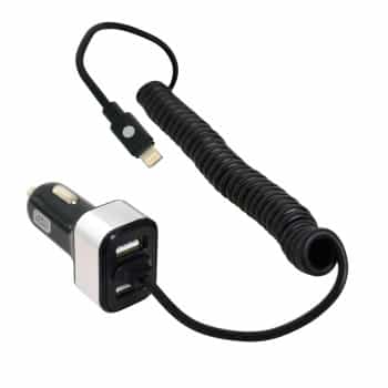 Carpoint 12V/24V 8 Pin/Micro USB Car Charger + 2USB