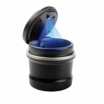 Garbage and ashtray in 1 with LED