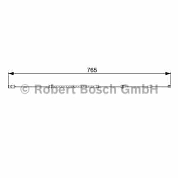 Warning Contact, brake pad wear 1 987 473 018 Bosch