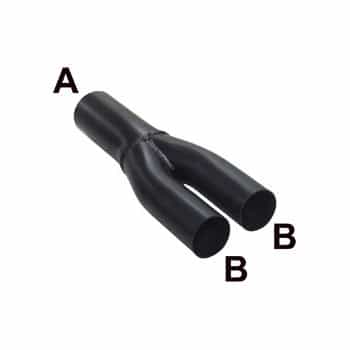 Y Pipe 2.5 inches - 2 inches