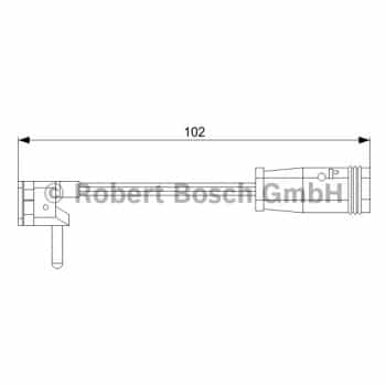 Warning Contact, brake pad wear 1 987 473 019 Bosch