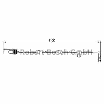 Warning Contact, brake pad wear 1.987.474.942 Bosch