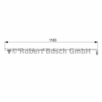 Warning Contact, brake pad wear 1 987 473 031 Bosch