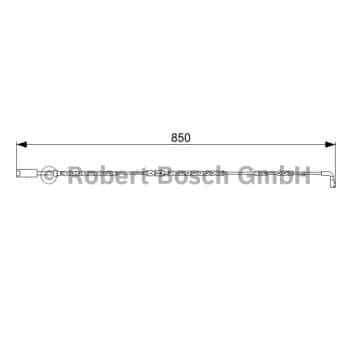 Warning Contact, brake pad wear 1.987.473.030 Bosch