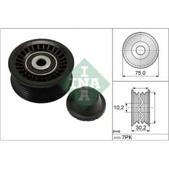 Deflection/Guide Pulley, v-ribbed belt 532 0668 10 Ina