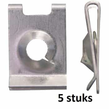Carosserie - Montage clip 4.8mm galvanized - 5 pieces