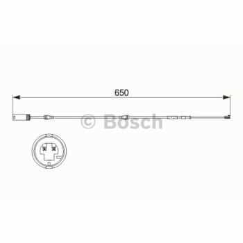 Warning Contact, brake pad wear 1 987 473 513 Bosch