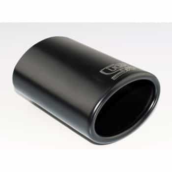 Ulter Sport Exhaust Tip - Oval 95x65mm - Length 120mm - Mounting 40-55mm - Black stainless steel