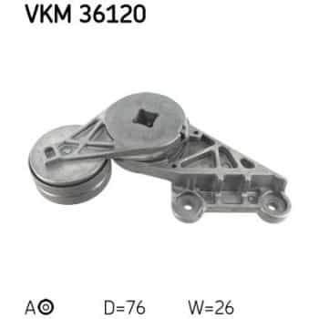 Tensioner Pulley, v-ribbed belt VKM 36120 SKF