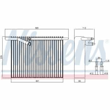 Evaporator, air conditioning