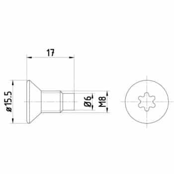 Bolt, brake disc