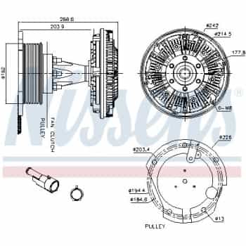 Clutch, radiator fan 86095 Nissens