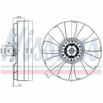 Clutch, radiator fan 86174 Nissens