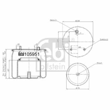 Spring bellows, air suspension