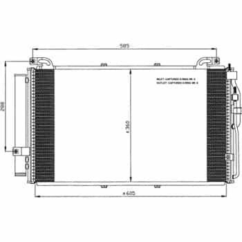 Condenser, air conditioning EASY FIT 35477 NRF