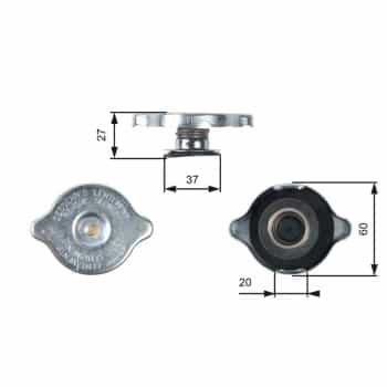 Sealing Cap, coolant tank RC217 Gates