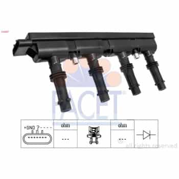 Ignition Coil OE Equivalent 9.6447 Facet