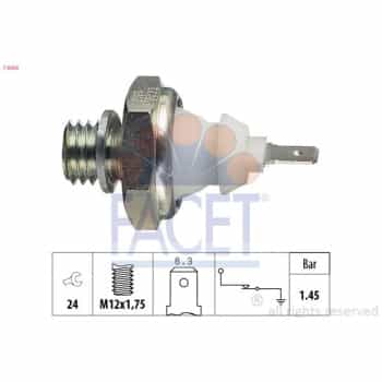 Oil Pressure Switch, automatic transmission Made in Italy - OE Equivalent 7.0058 Facet