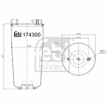 Spring bellows, air suspension