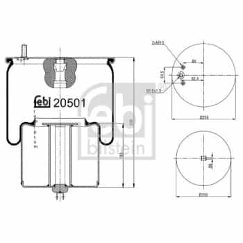Spring bellows, air suspension