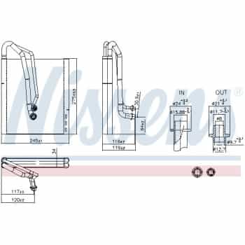 Evaporator, air conditioning