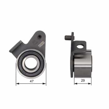 Tensioner pulley, timing belt T41081 Gates
