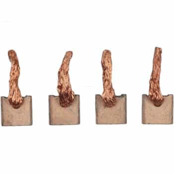 Carbon brush, starter motor