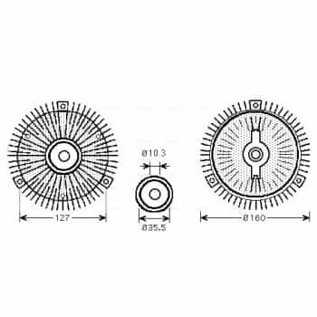 Clutch, radiator fan