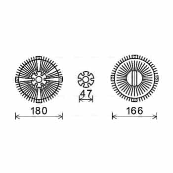 Clutch, radiator fan