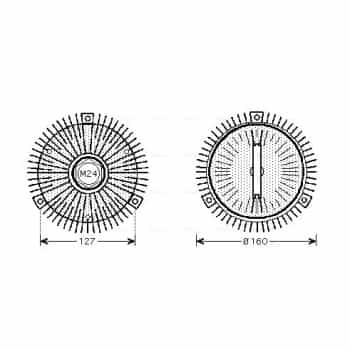 Clutch, radiator fan