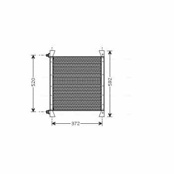 Condenser, air conditioning VL5029 Ava Quality Cooling