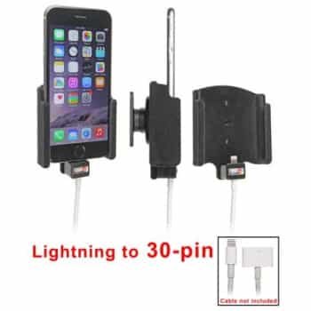 Apple iPhone 6 / 6S Passive holder. Original lightning to 30-pin adapter cable (Upholstered)