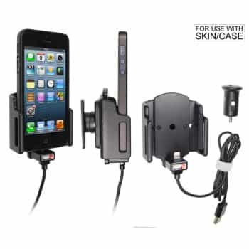 Apple iPhone 5 / 5S / SE Active adjustable holder with 12V USB plug