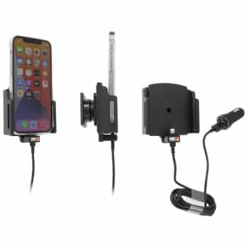 Apple iPhone 13 / 13 Pro, Active adjustable holder with 12V USB SIG plug 70-83mm