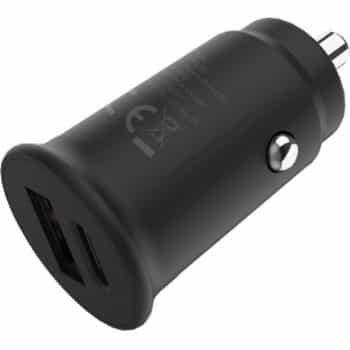 Grab 'n Go - 30W USB-C + USB-A Car Charger - Black