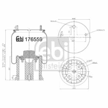 Spring bellows, air suspension