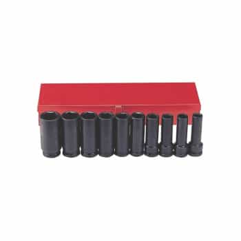 10pc 1/2" Impact deep socket