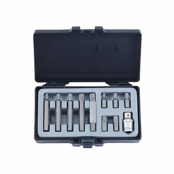 11pc 10mm Spline bit set