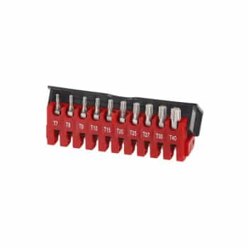 1/4" Bit set Torx 10 pieces