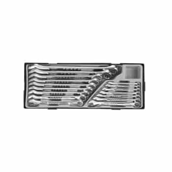 Combination wrench set 16 pieces