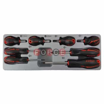 Screwdriver set Flat & Phillips 8 pieces