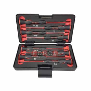 Screwdriver set Precision Flat and Crosshead 8 pieces