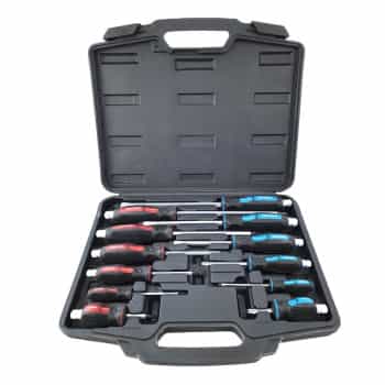Screwdriver set PZ and slot 12-piece