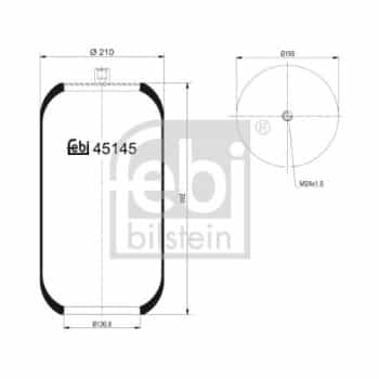 Spring bellows, air suspension