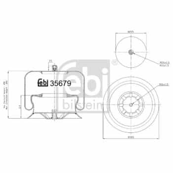 Spring bellows, air suspension