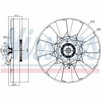 Clutch, radiator fan 86257 Nissens