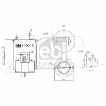Spring bellows, air suspension